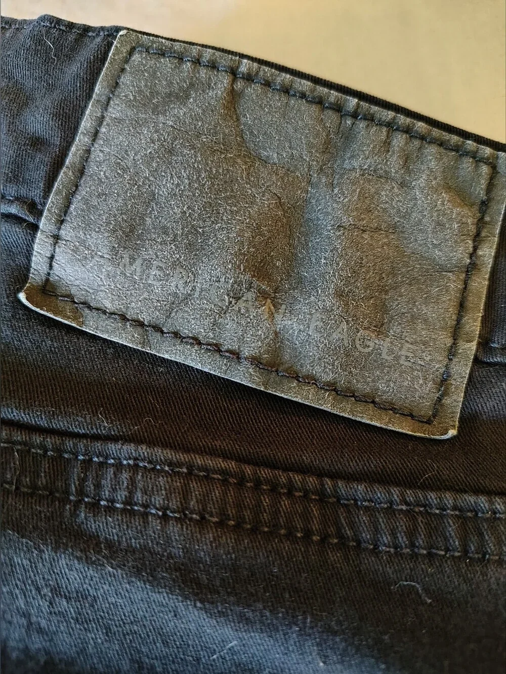 American Eagle Flex Black Denim Slim Jeans Mens 26x28